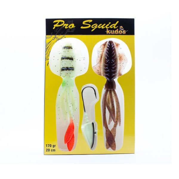 Kudos Pro Squid 20 cm (2 Adet) 170 gr Lumo Jighead