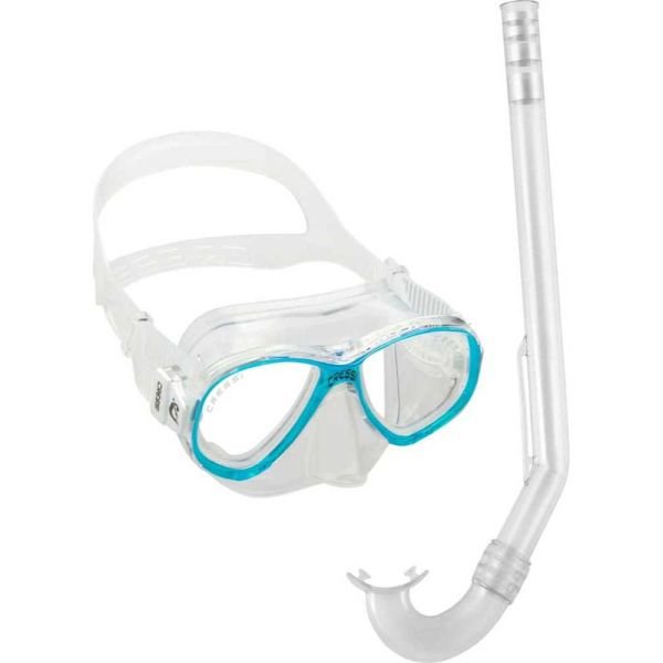 Cressi Junior Perla Maske - Mini Gringo Şnorkel Set CLEAR/AQUAMARINE