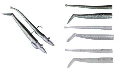 Savage gear Mini Sandeel Kit 10 Adet (12+1+4+4) Sahte Balık Pearl Silver