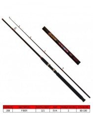 Captain 1427 Aero Spin 240cm 2 Parça Heavy Spin Kamış 80-100gr Atar