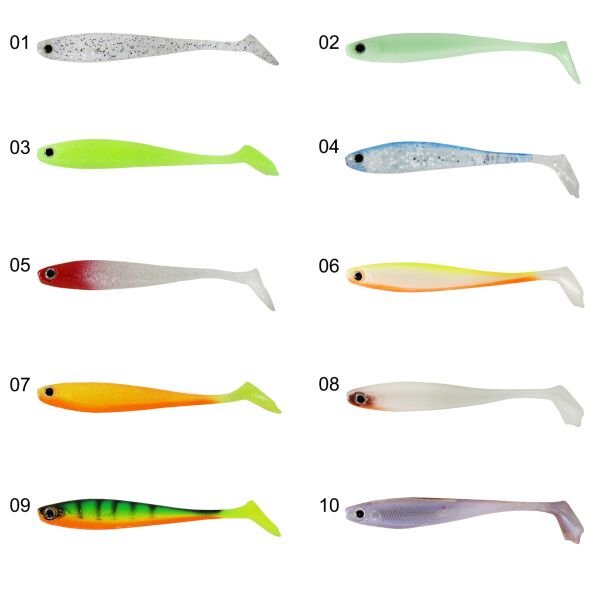 Captain 3587 Dagi Duck Shad 9cm 7gr Levrek Silikonu 5'li Paket Suni Yem 05