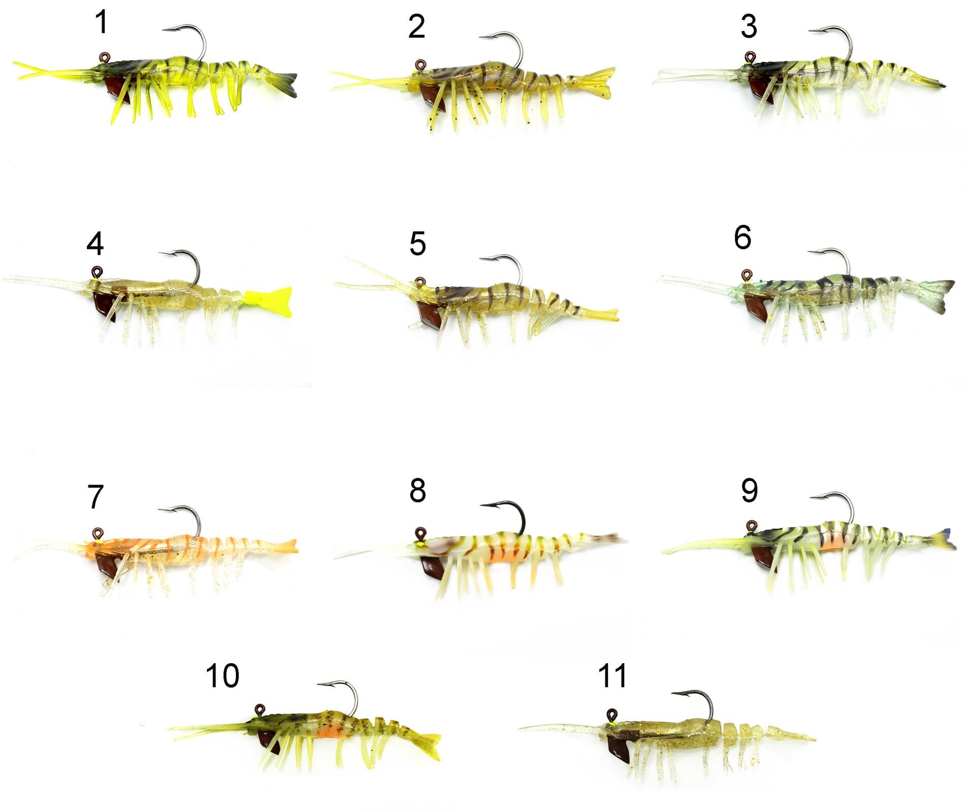 Captain 3049 Magic Shrimp 3D Silikon Karides 76mm 5.5gr Suni Yem 11