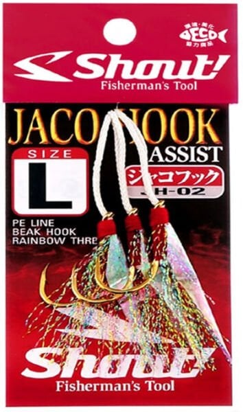 Shout Jaco Hook JH-02 Size:M(2/0) Assist Olta İğnesi 3 Adet