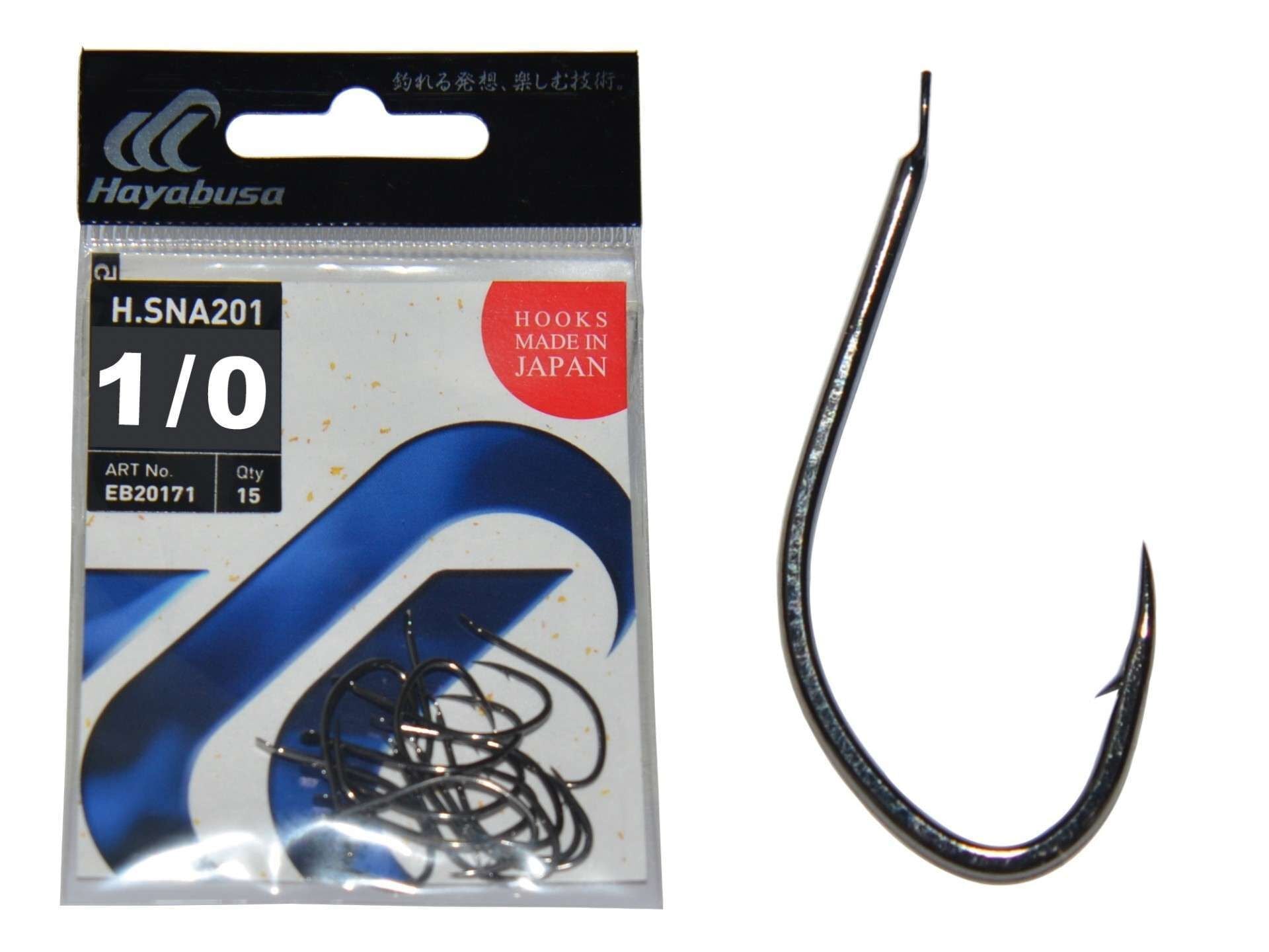 Hayabusa HSNA 201 Kısa Pala Olta İğnesi 15li Paket Black Nikel