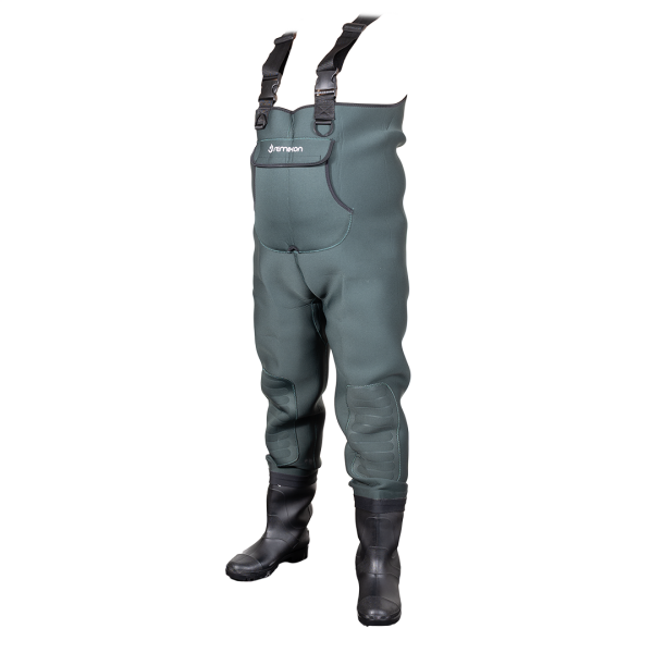 REMIXON 4.5MM NEOPREN YEŞİL PVC BOT TULUM ÇİZME