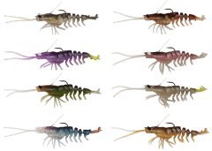 Savage Gear 3D Shrimp Weedless 9 cm 7 gr Sahte Balık Plum Chartreuse