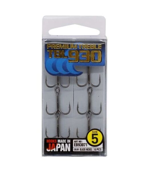 Hayabusa TBL 930 Üçlü İğne Premium 6lı Paket Black Nikel