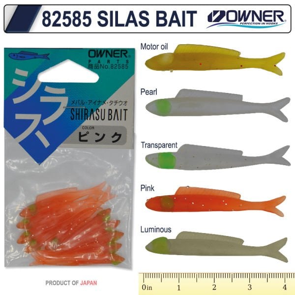 Owner 82585 Silas Bait LRF Silikonu 3.7 cm Clear