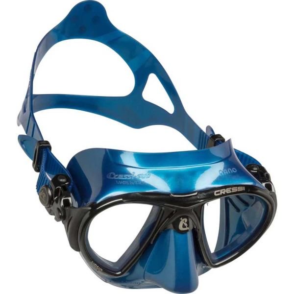 Cressi Nano Dalış Maskesi BLUE-SILVER-BLACK