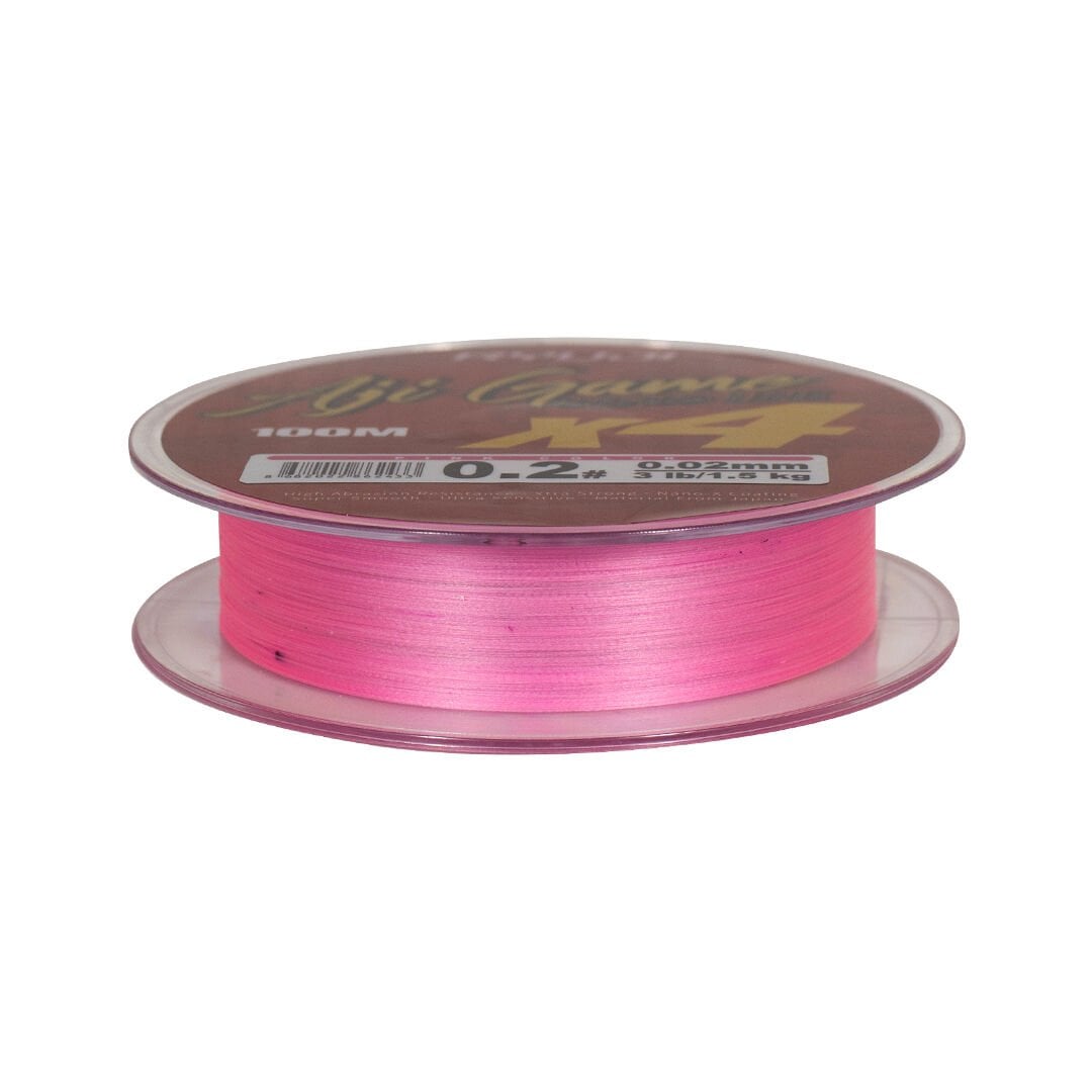 Ryuji Aji Game 0.02 mm 100m Pink 4 Kat İp Misina 1.5kg Çeker