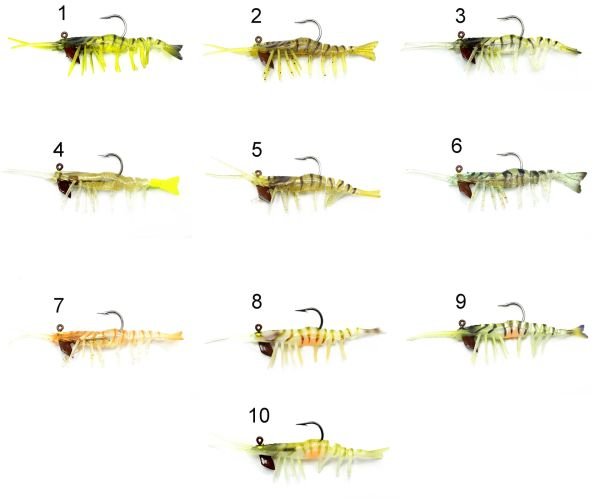 Captain 3049 Magic Shrimp 3D Silikon Karides 76mm 5.5gr Suni Yem 09