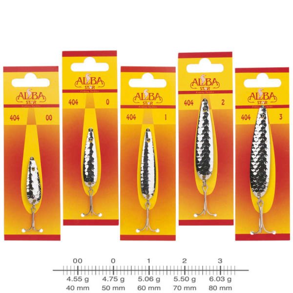 AlbaStar 404 Lüfer Olta Kaşığı DESENLİ - NO:00