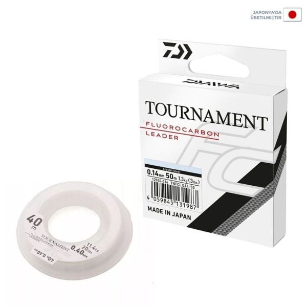 Daiwa Tournament FC 0.33mm 50m Fluorocarbon Leader Misina 7.4kg Çeker