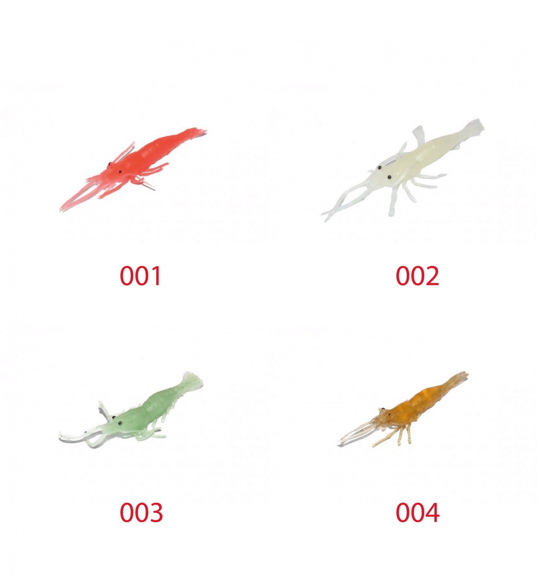 Captain 3054 Silikon Karides 7.5cm Suni Yem 5'li Paket 003