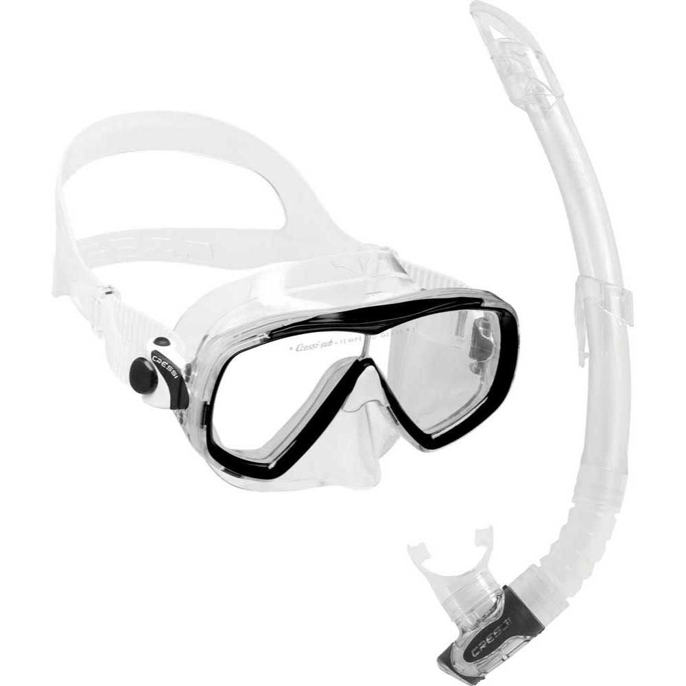 Cressi Estrella Maske - Gamma Şnorkel Set CLEAR-BLACK