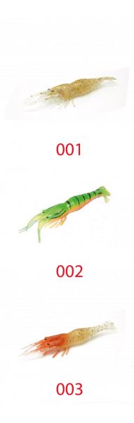 Captain 3057 Silikon Karides 6.5cm Suni Yem 5'li Paket 003