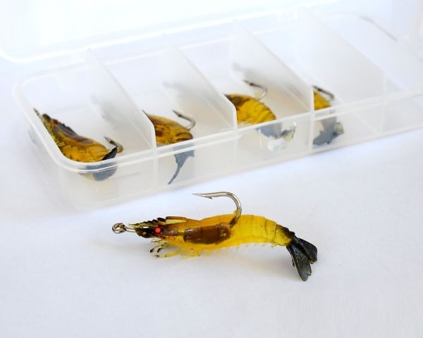 Captain 3062 Silikon Karides 5.5cm Suni Yem 5'li Kutu 01