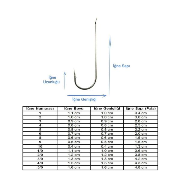 Marlin 1251C Nikel Olta İğnesi NO:6 (100Pcs)