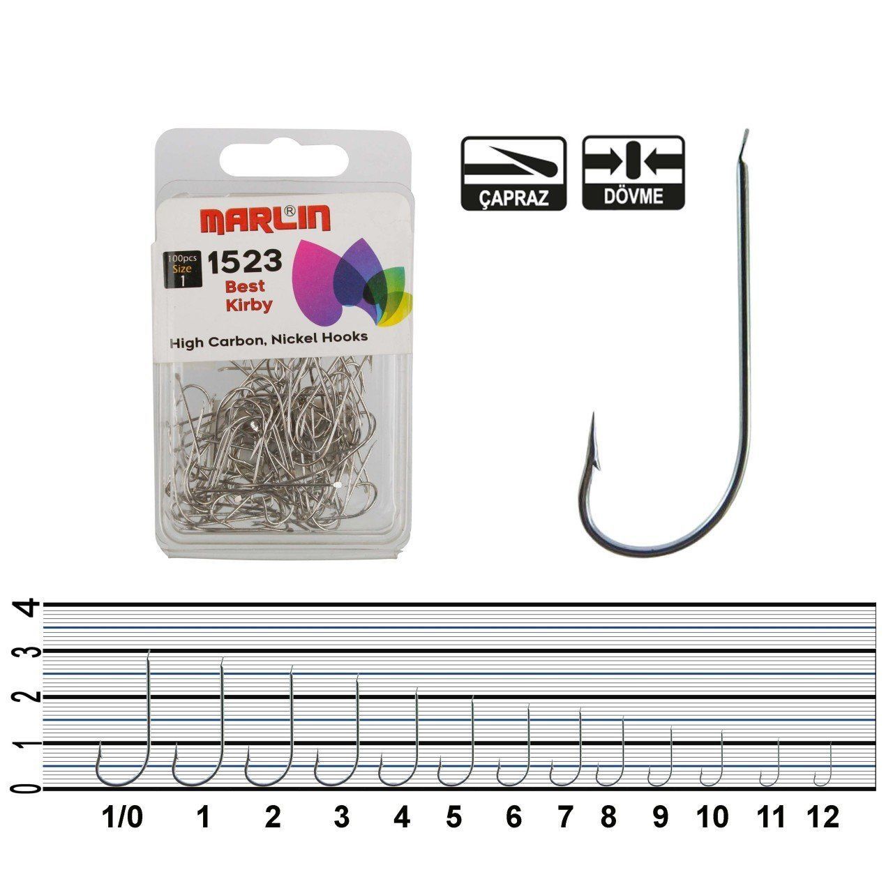 Marlin 1523D Duratin Olta İğnesi NO:6 (100Pcs)