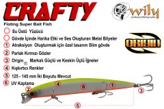 Wily Crafty 12.5 cm Maket Balık 13 gr (0-0.5M)