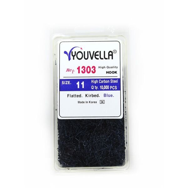 Youvella 1303 Çapari İğnesi Çapraz 10.000'li Paket Siyah 12