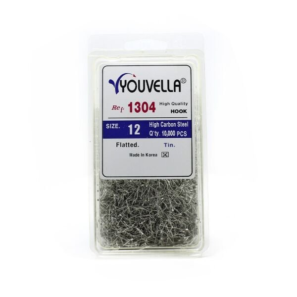 Youvella 1304 Çapari İğnesi Düz 10.000'li Paket Galvaniz 12