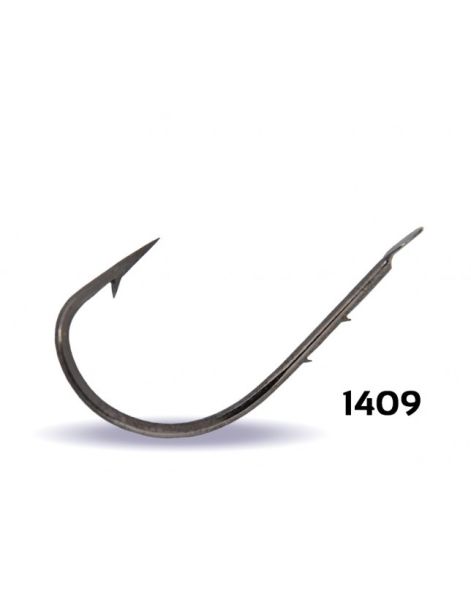 Youvella 1409 Kısa Pala Tırnaklı Olta İğnesi 100'lü Kutu Black Nikel 2/0