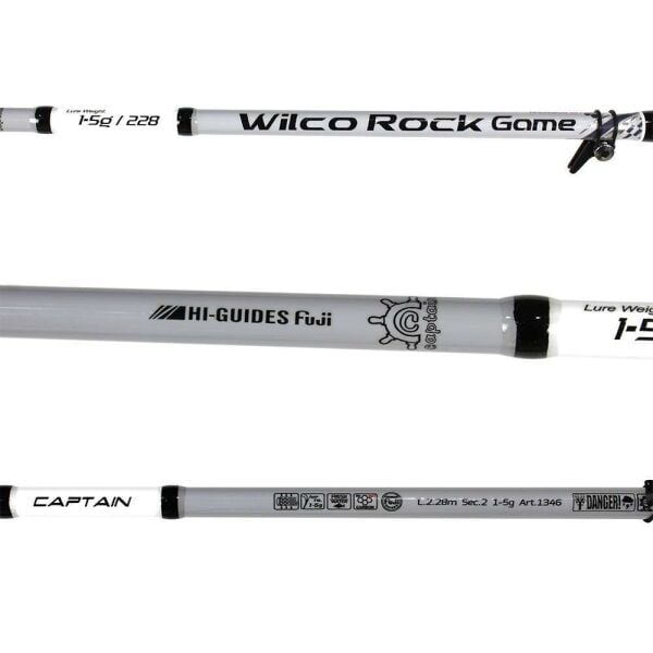 Captain 1346 Wilco Rock Game Fuji 228cm 2 Parça LRF Kamışı 1-5gr Atar
