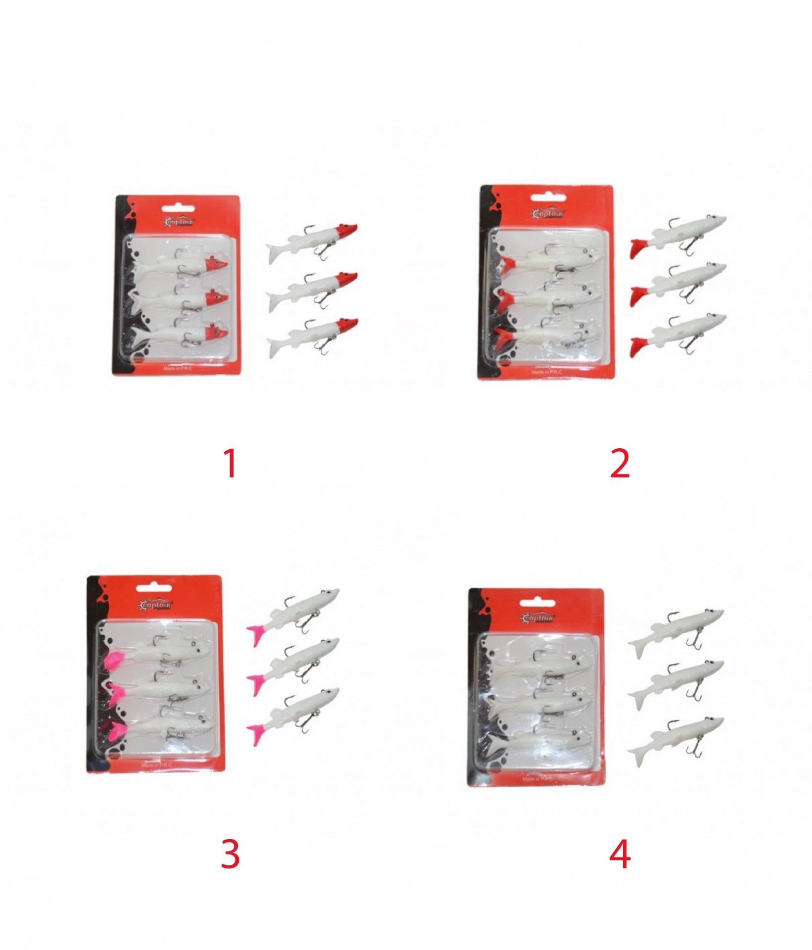 Captain 3066 Pluse Soft 10cm Turna Silikonu 3'lü Set Suni Yem 1