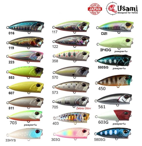 Usami Snoopy 40F Popper 3.1 G Maket Balık 117