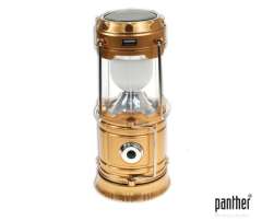 PANTHER PT-5700 5 LED+1AD 3W LED USB ŞARJLI SOLAR KAMP LAMBASI