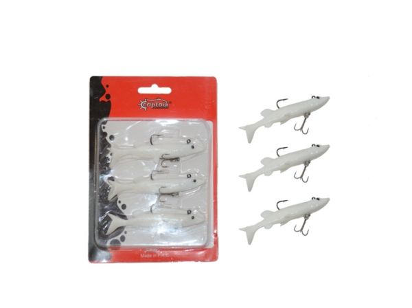 Captain 3066 Pluse Soft 10cm Turna Silikonu 3'lü Set Suni Yem 4