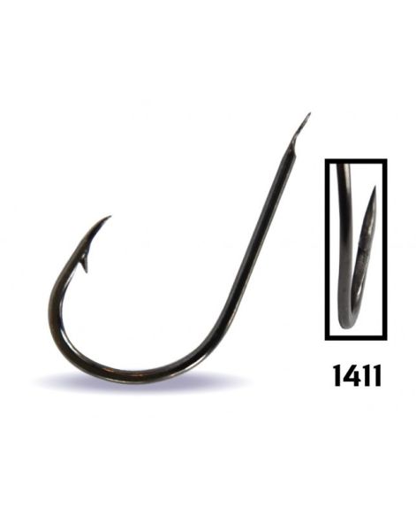 Youvella 1411 Kısa Pala Dövme Çupra İğnesi 100'lü Kutu Black Nikel 2/0