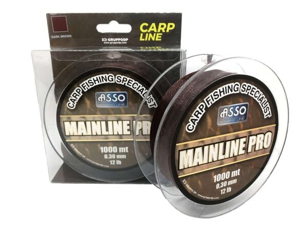 Asso Mainline Pro Special Carp Fishing Line 1000mt Dark Brown