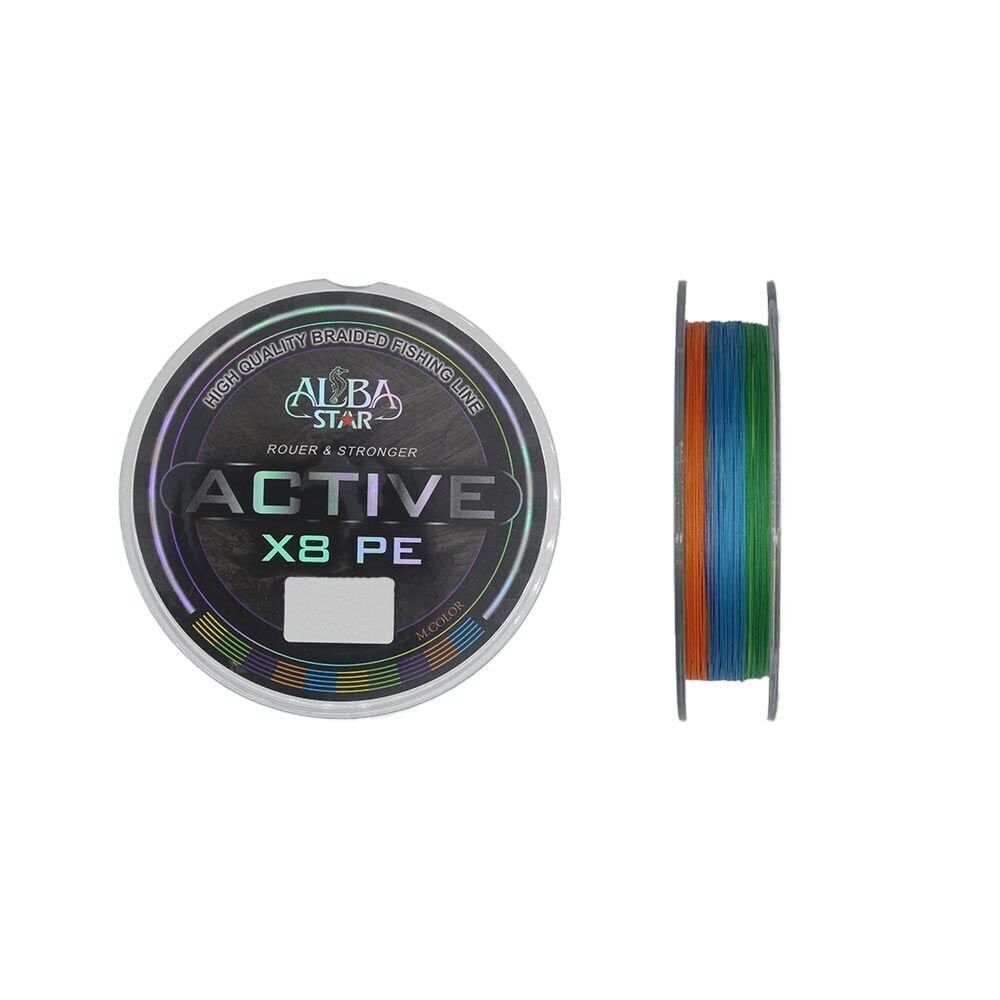 Albastar Active 8x 0.13mm 300m Multicolor 8 Örgü İp Misina 13.2kg Çeker