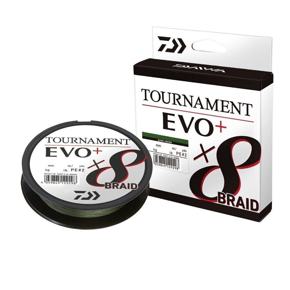 Daiwa Tournament EVO+ 8B 0.16mm 135mt Dark Green 8 Örgü İp Misina 12.2kg Çeker
