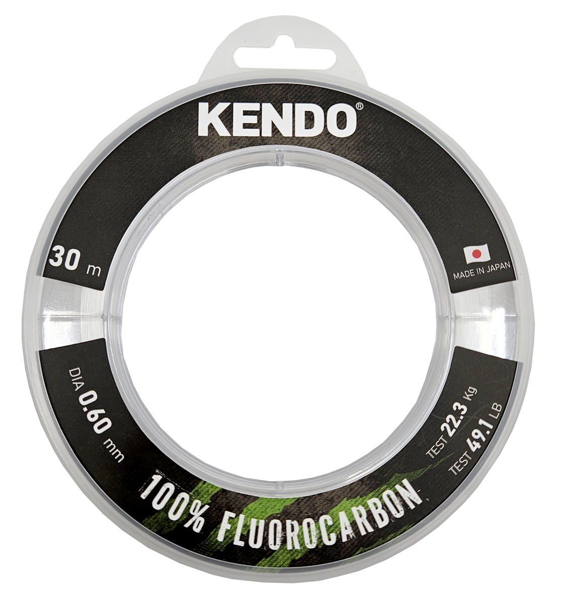 Kendo 100% Fluorocarbon White 30m Misina 0.80mm