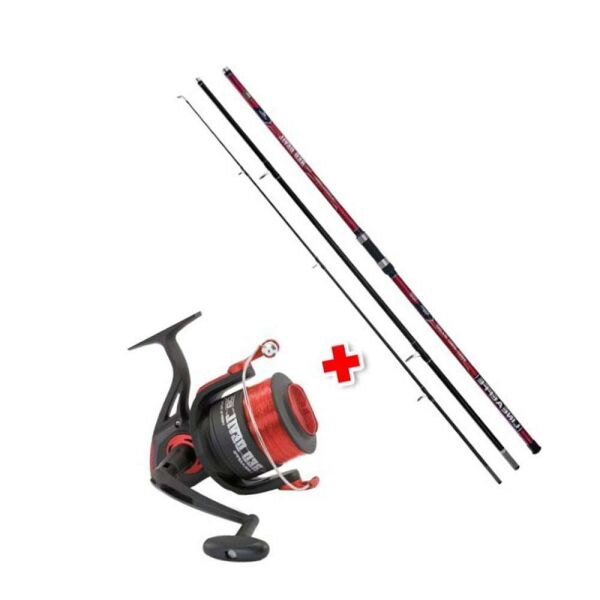 Lineaeffe 2015391 Red Devil Combo SET 420cm 120-250gr Atar FD 8000 Makine 3 BB