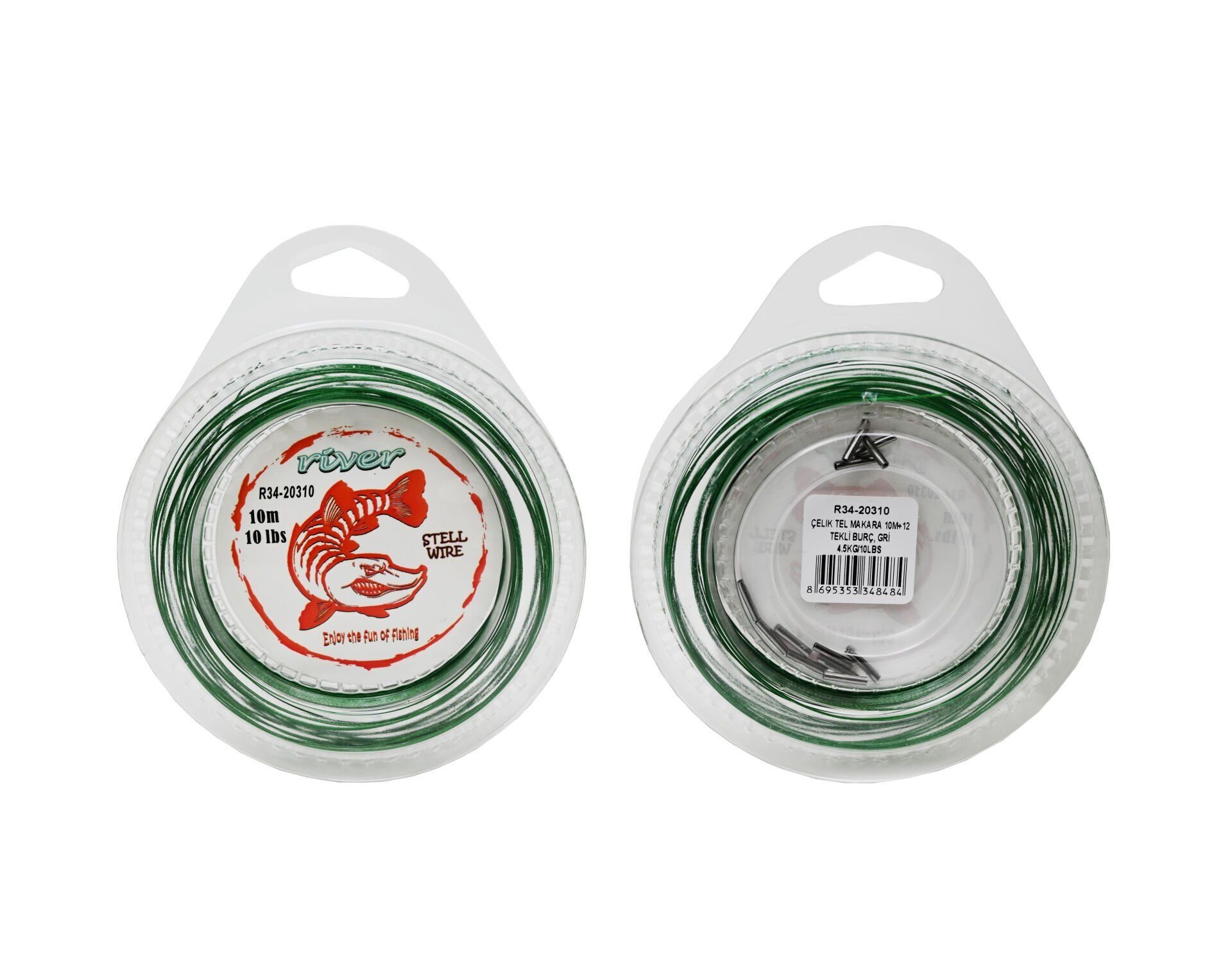 ÇELİK TEL MAKARA 10M+12 TEKLİ BURÇ YEŞİL