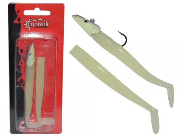 Captain 3071 Ultimate Sardine 12cm Levrek Silikonu 2'li Suni Yem 3