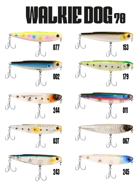 Fujin Walkie Dog 70mm 8.2gr Su Üstü Maket Balık Renk:245 Violette