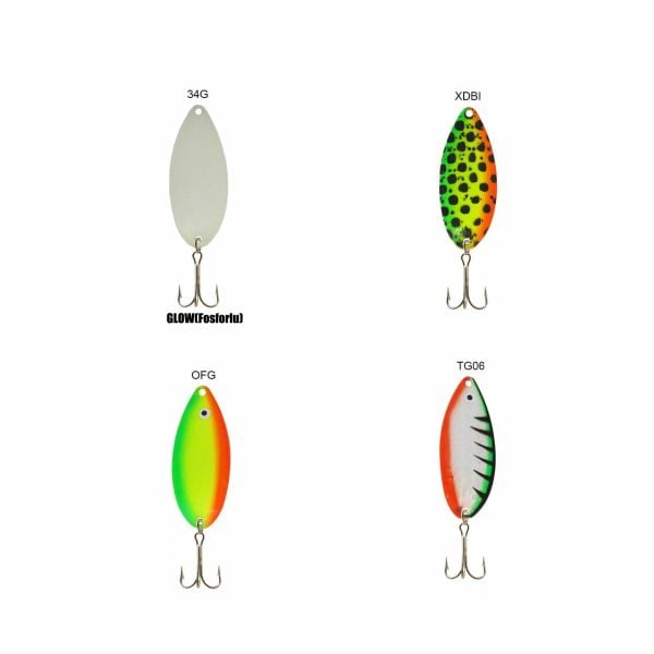 Balıkmarketim 1040 Pike 18g Kaşık Seti 4 Adet