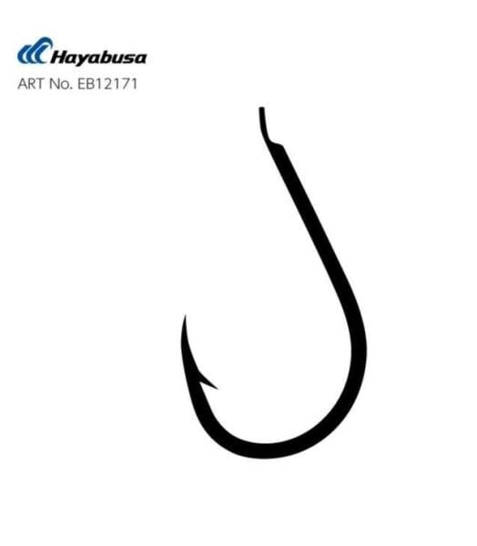 Hayabusa HCHN 121 Kısa Pala Dövme Olta İğnesi 15li Paket Black Nikel