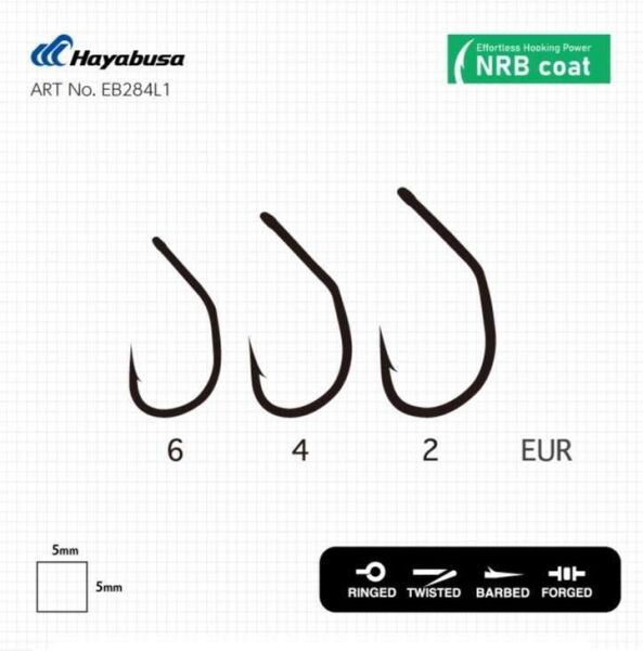 Hayabusa M1 Sazan İğnesi Dövme Teflon Black 10lu Paket