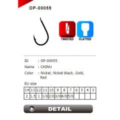 Kashima OP-00055 Chinu No:3-0 Black İğne 8 Adet