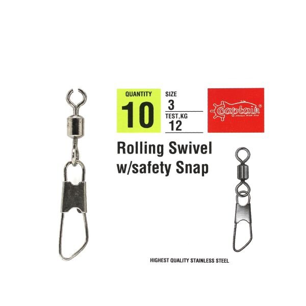 Captain 5028 Klips Safety 10'lu Paket Black Nikel 3