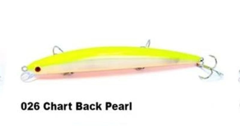 Fujin Volt VL125S 14gr 12.5cm Slow Sinking Maket Balık Renk:126 Chart Back Pearl