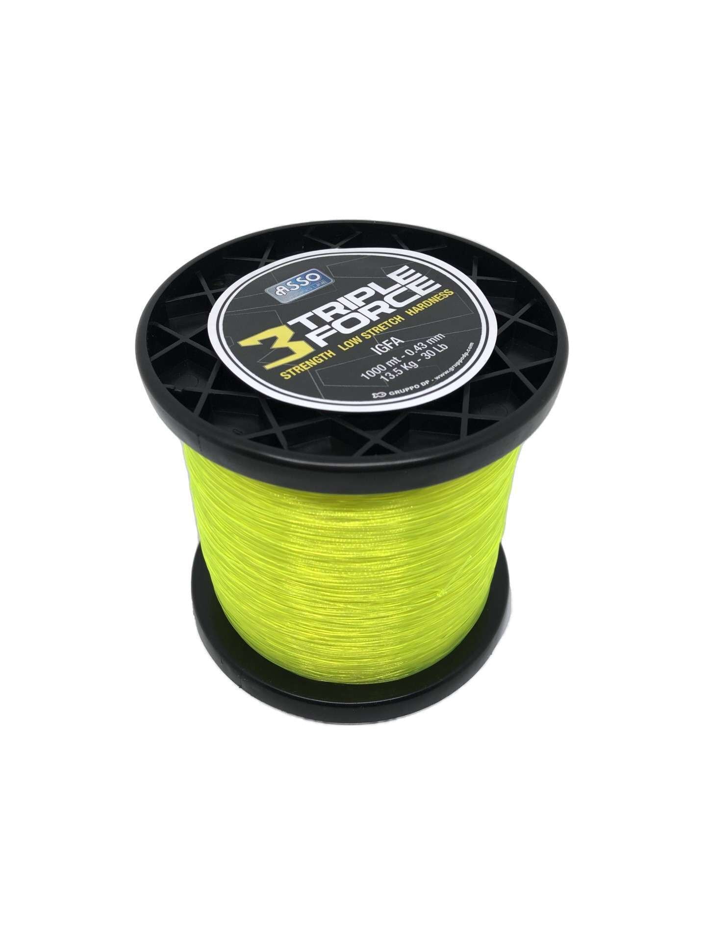 Asso Triple Force Strenght Igfa Class Low Stretch Hardness Line 1000mt Yellow