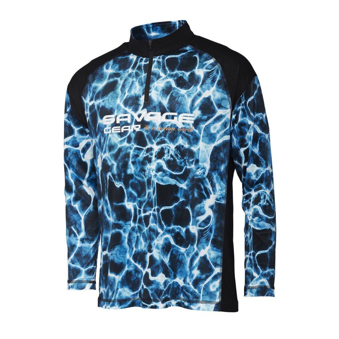 Savage Gear Marine UV Long Sleeve Tee Sea Blue Uzun Kollu Tişört S