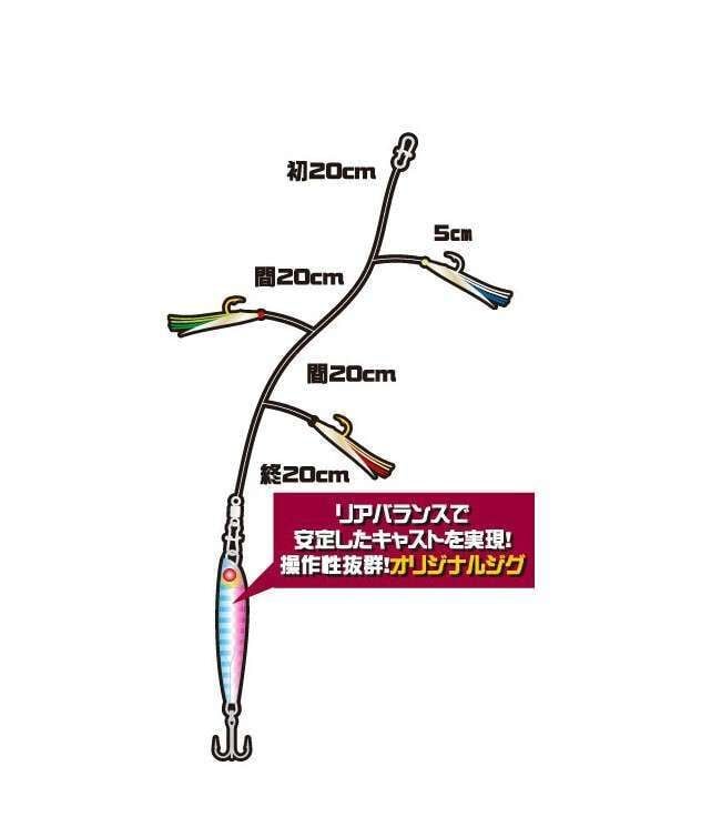 Hayabusa HA 281 Jigging Sabiki 3lü Çaparili SET Light Jig Suni Yem